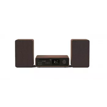 Pure Classic Stereo HiFi-audiosysteem 100W DAB+ Bluetooth Wi-Fi CD zwart walnoot