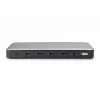 Digitus DA-70918 USB-C-dockingstation, 13 poorten, 3x HDMI, 2x DP, 4x USB-A, 1x USB-C, RJ-45 1GbE, SD, audio, 150 W