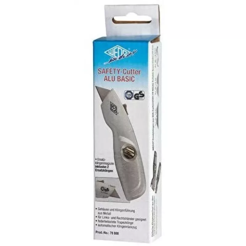 Cuttermes WEDO 78 808 vast mes, aluminium behuizing, mesbreedte 44 mm