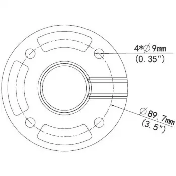 Hangbevestiging ALLNET ALL-CAM2498-LEP voor plafondmontage