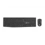 Bedraad USB-toetsenbord- en muisset NATEC SQUID — QWERTY US International, 105 toetsen, zwart, 1600 DPI muis