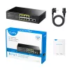 Cudy FS1010P netwerkswitch Fast Ethernet (10/100) Power over Ethernet (PoE) zwart