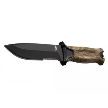 Overlevingsmes GERBER Strongarm Fixed Serrated Coyote