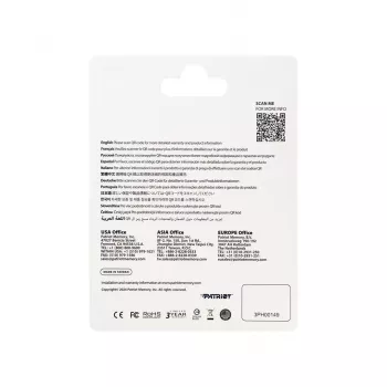 MicroSDXC-geheugenkaart PATRIOT 512GB V30 U3 klasse 10, lezen 90 MB/s, schrijven 80 MB/s, met schrijfbeveiligingsschakelaar