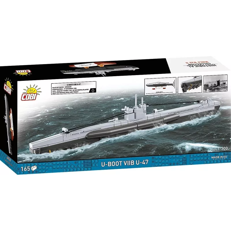 Schaalmodel onderzeeboot Cobi U-47 T.VIIB 1:300 bouwpakket, merk Cobi, model 4858