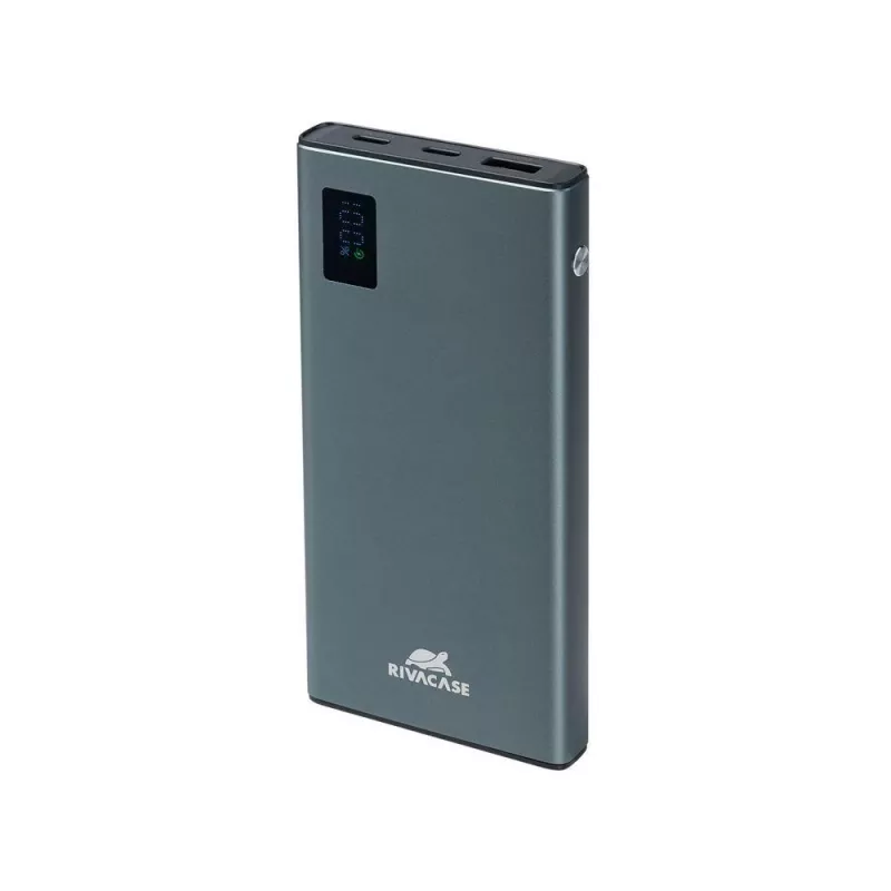 Powerbank Rivacase VA1021 10000mAh, dubbele USB-uitgangen, LED-indicatoren, compacte draagbare oplader