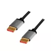 LogiLink DisplayPort-kabel 1 m zwart grijs CDA0104