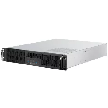 SilverStone RM23-502 rackmount serverchassis, ATX, USB 3.0 - 2U - zwart
