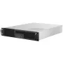 SilverStone RM23-502 rackmount serverchassis, ATX, USB 3.0 - 2U - zwart