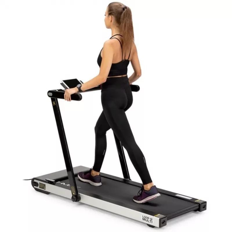 HMS LOOP12 MULTI elektrische loopband met bureau 1-12 km/h, zwart
