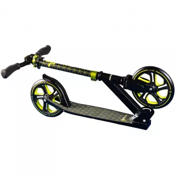 Aluminium scooter Pro 215 mm (zwart/limoen)