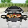 ROMMELSBACHER BBQ 4000, 2200 W, grill, elektrisch, 300 °C, tafel, roestbruin