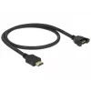 HDMI-kabel DeLOCK 85463 0,5 m type A stekker naar bus, zwart