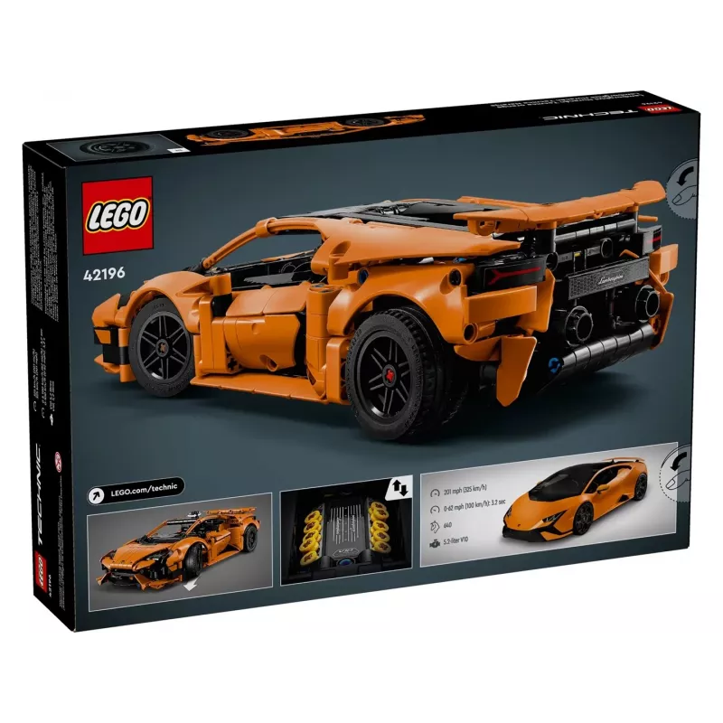 LEGO TECHNIC 42196 Lamborghini Huracán Tecnica oranje