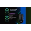 Bedrade verwarmde gaming-muis ActiveJet AMY-W390 — dubbelhandig, optisch 2000 DPI, USB Type-A, 4 knoppen, zwart