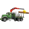 Houttransporter BRUDER MACK Granite met 3 stammen