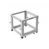 Rack 19 9U 600x600-1100 verstelbaar grijs