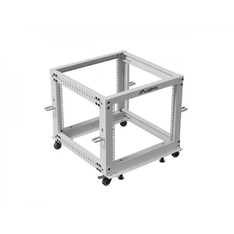 Rack 19 9U 600x600-1100 verstelbaar grijs