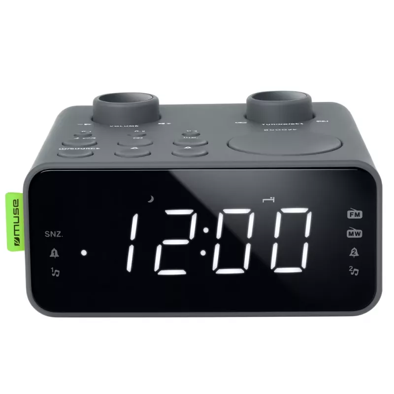 Muse dual alarm clock radio | M-17 LG | wekkerfunctie | AUX-ingang