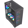 PC-behuizing Silentware Air 2000 A-RGB zwart — midtower, zijvenster van gehard glas