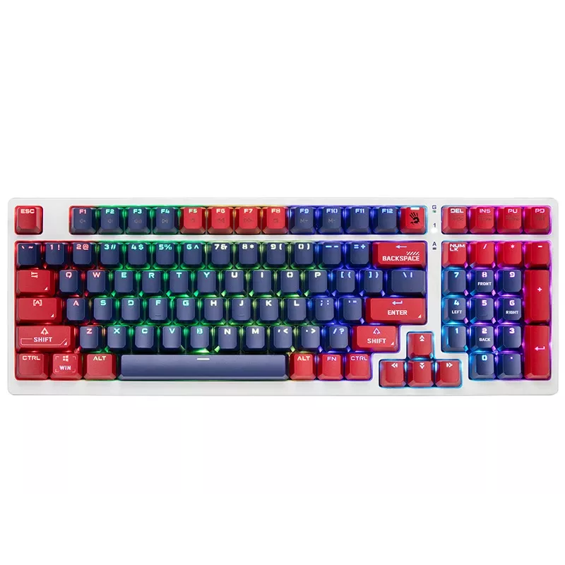 A4Tech Bloody S98 mechanisch gamingtoetsenbord, USB, Sports Navy, BLMS Red Plus-schakelaars