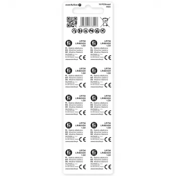 Alkaline mini batterijen AG5 blister 10 stuks