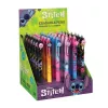 Intrekbare, uitwisbare balpen met rubbercoating CoolPack Disney Stitch zwart
