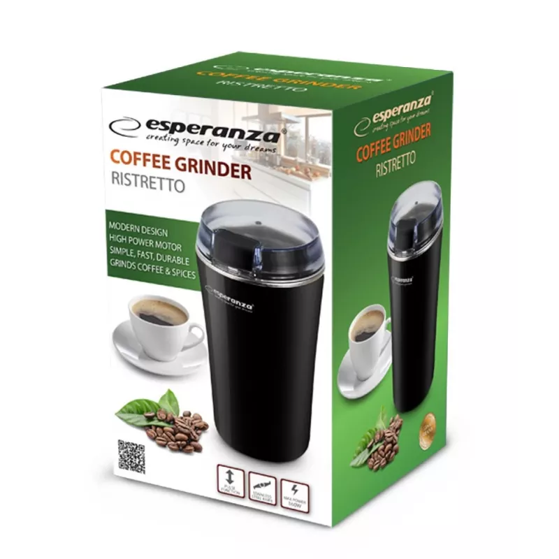 Koffiemolen met slagmes ESPERANZA EKC008K — 160 W, 70 g capaciteit, zwart