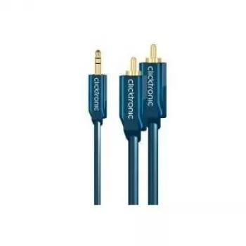 Audiokabel 3,5 mm naar 2 x cinch ClickTronic 10 m MP3-adapter
