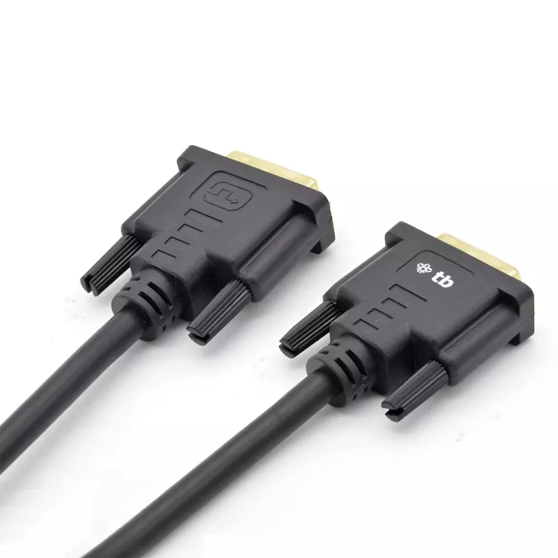 TB MM DVI 24 + 1 kabel 1,8 m, zwart, goud (AKTBXVD24DVI18B)