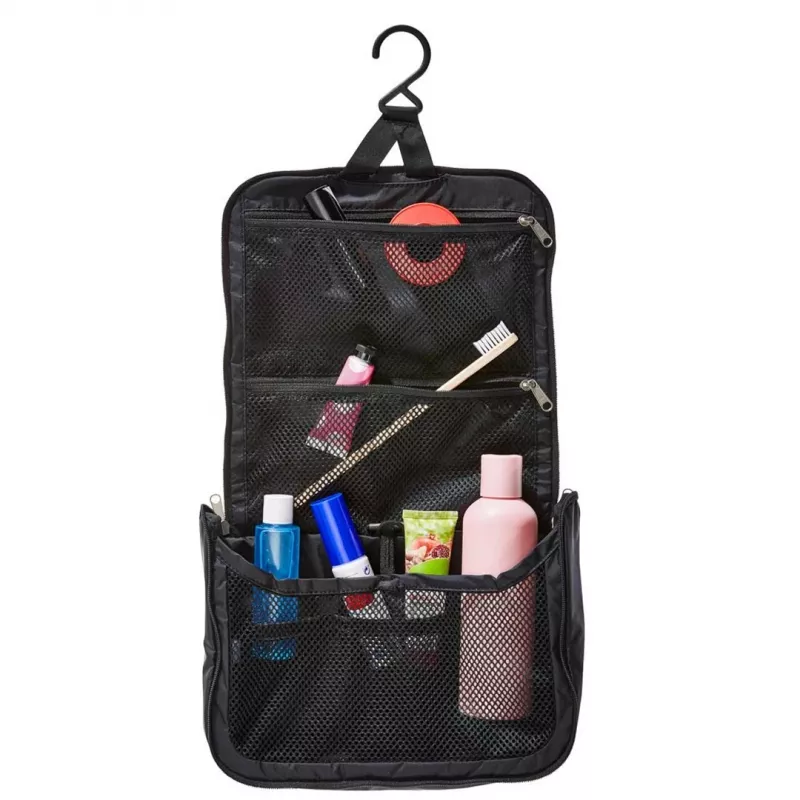 Toilettas DEUTER Wash Center Lite II — compacte hangende toilettas, zwart