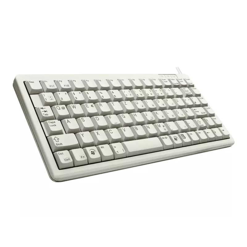 Cherry G84-4100 compact toetsenbord, lichtgrijs, USB/PS/2