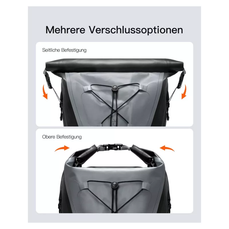 inateck notebook-rugzak BP06003 grijs/zwart 25-30L