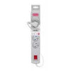 Activejet grijze stekkerdoos met kabel ACJ COMBO 5G/5M/BEZP. AUT/S