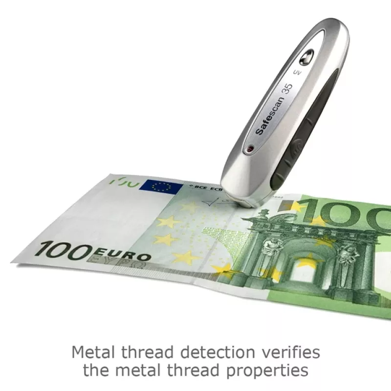 Safescan 35 draagbare valsgelddetector, UV / magnetisch / veiligheidsdraad