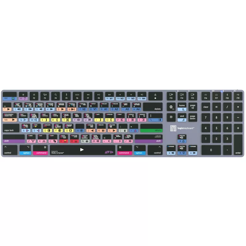 Logickeyboard Avid Media Composer - Pro Titan UK Mac - toetsenbord - QWERTY