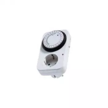 Dag-tijdschakelaar Bachmann 24h 1x Schuko 16A/230V~/3680W wit