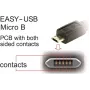 DeLOCK EASY-USB 2.0 kabel Type-A stekker naar Micro-B stekker haaks 5 m zwart
