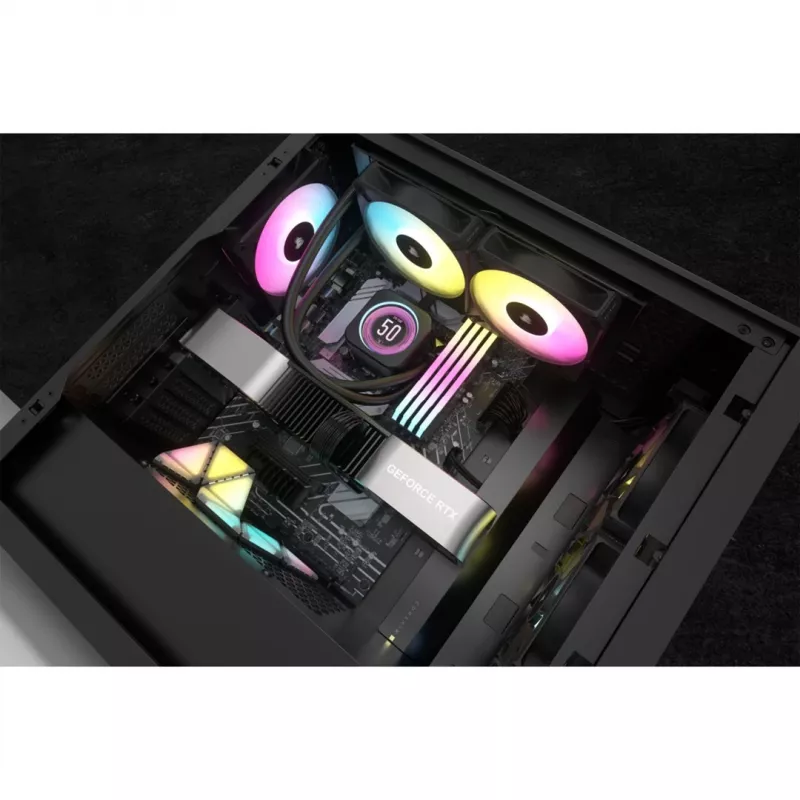 Corsair CW-9060074-WW computerkoelsysteem processor all-in-one-vloeistofkoeler 12 cm zwart 1 stuk