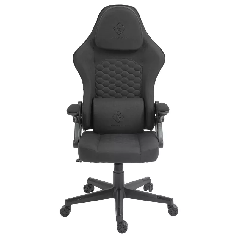 Deltaco DC130 gamingstoel soft woven mesh zwart (GAM-180)