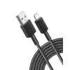 Anker Innovations 322 USB-A naar USB-C kabel nylon 1,8M zwart - kabel - digitaal/data