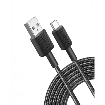 Anker Innovations 322 USB-A naar USB-C kabel nylon 1,8M zwart - kabel - digitaal/data