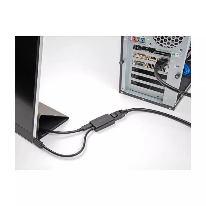 Adapter DisplayPort female naar USB Type-C male DeLOCK 4K PD 85W