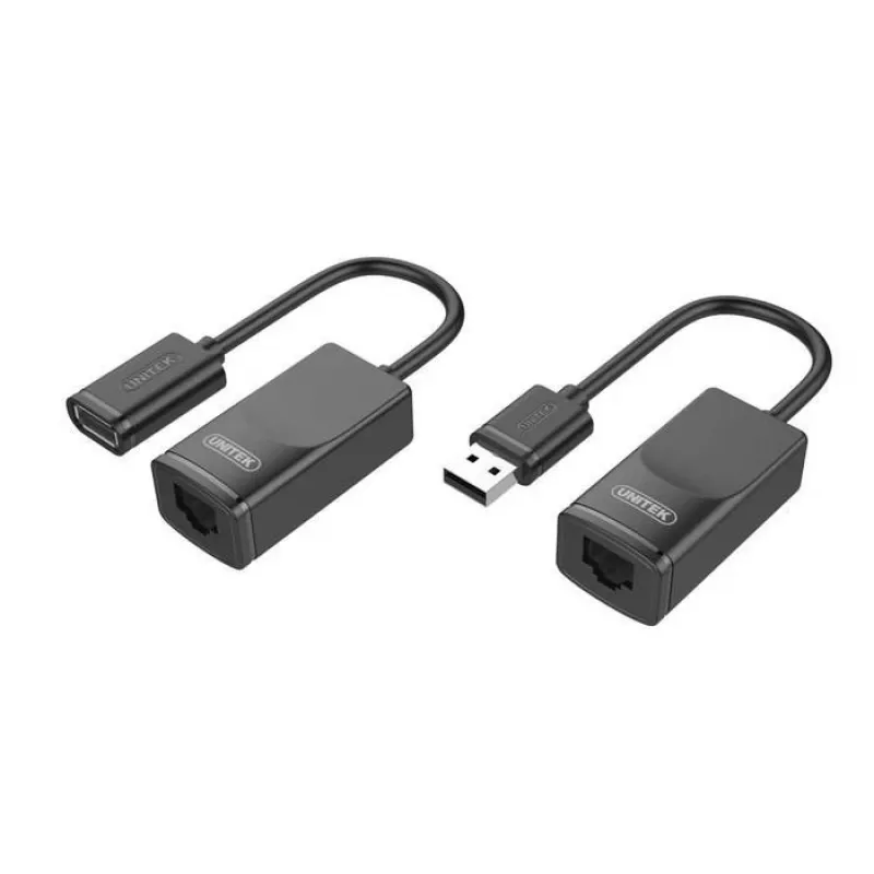 Netwerkkabel UNITEK Y-UE01001 Dock/Port-replicator USB 3.0 60 m zwart