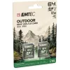 Flashgeheugen Emtec 64GB UHS-I U3 V30 Outdoor ECMSD64GXCU3ORP