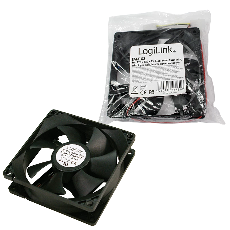 Behuizingsventilator LogiLink FAN103