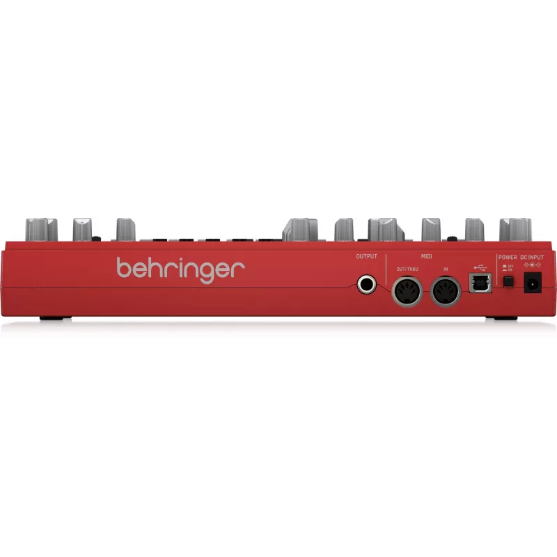 Analoge synthesizer Behringer TD-3-RD rood 9V DC