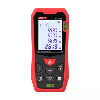 Laser-afstandsmeter UNI-T LM70A – 70 m meetbereik, 1 mm nauwkeurigheid