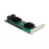 DeLOCK 8-poorts SATA PCI Express x1-kaart Low-Profile-formfactor