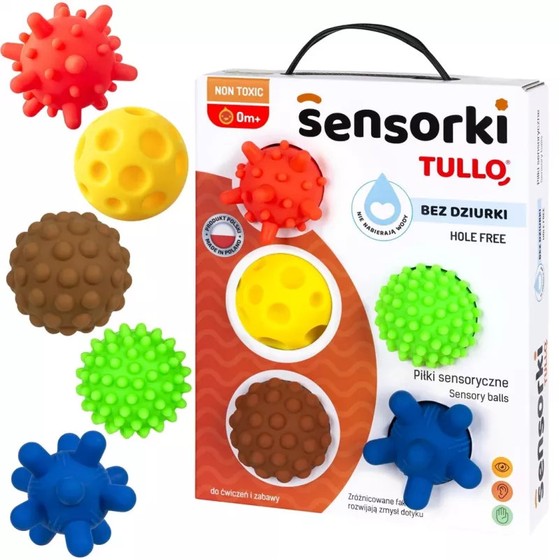 Sensorische ballen zonder gaten TULLO 5 stuks